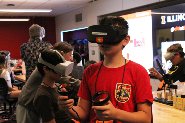 2023 ECE MS camper at a VR session 