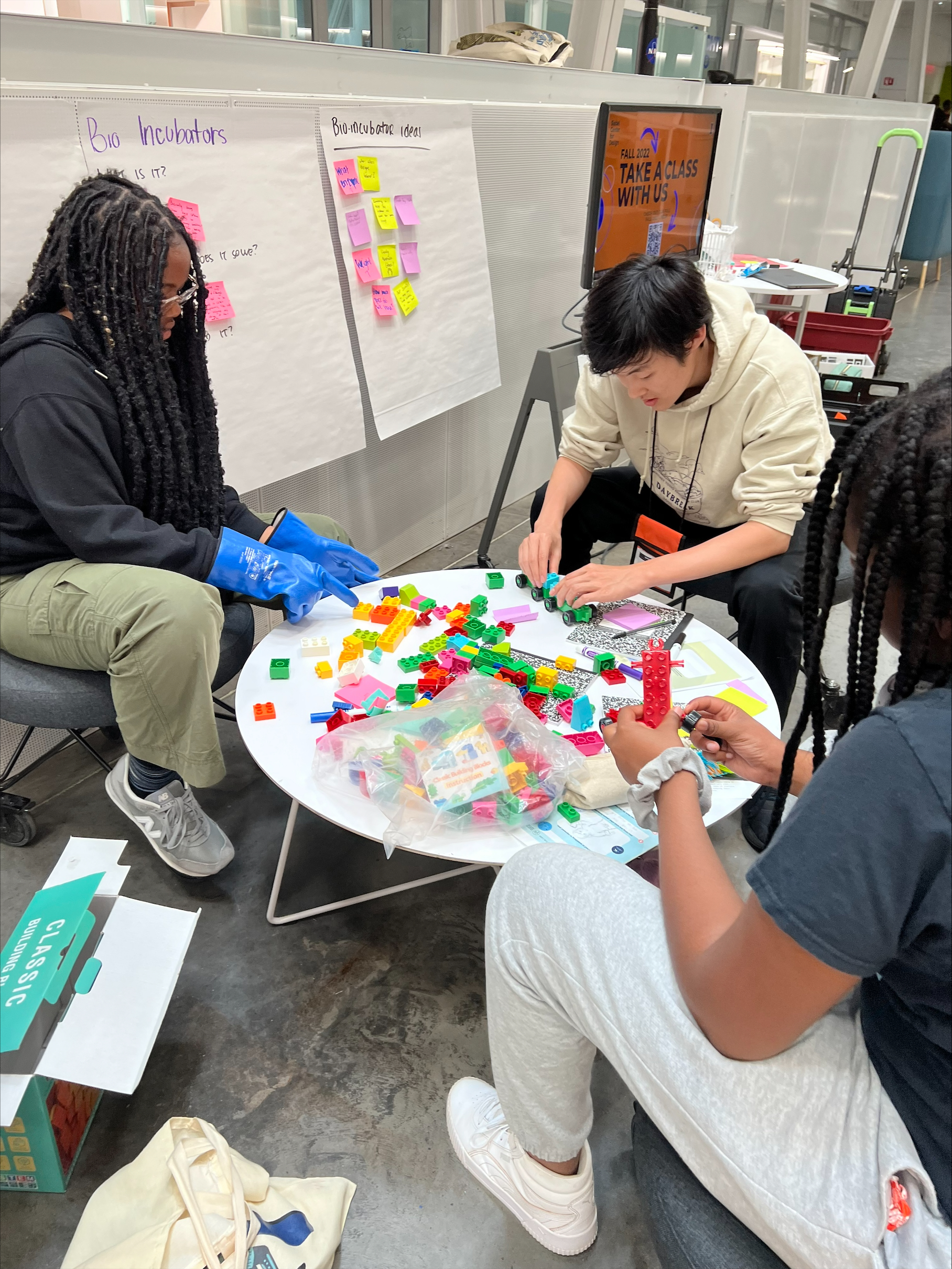 2023  Molecule Maker Campers working with Lego