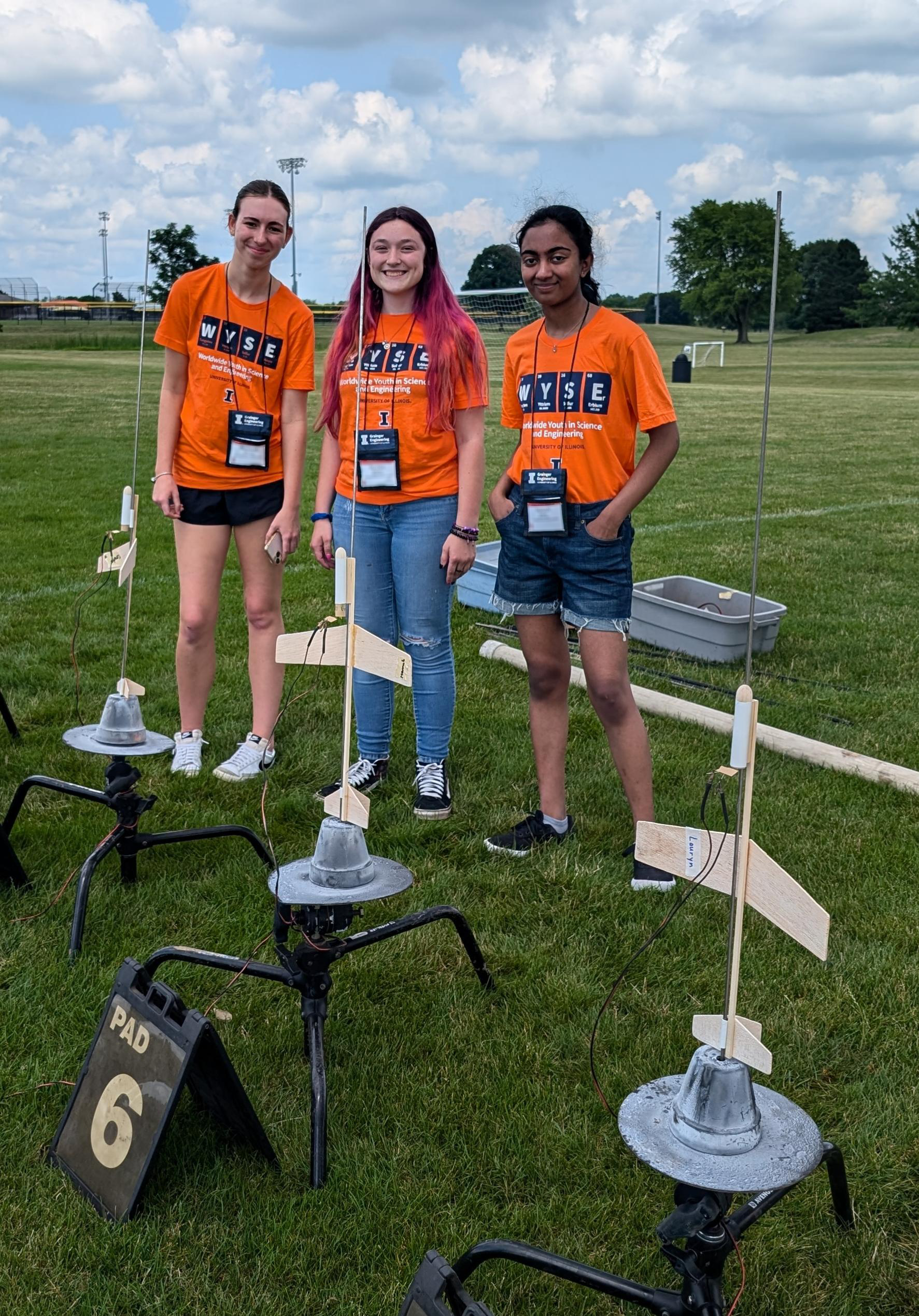 Students prepare their designs for launch in 2024.